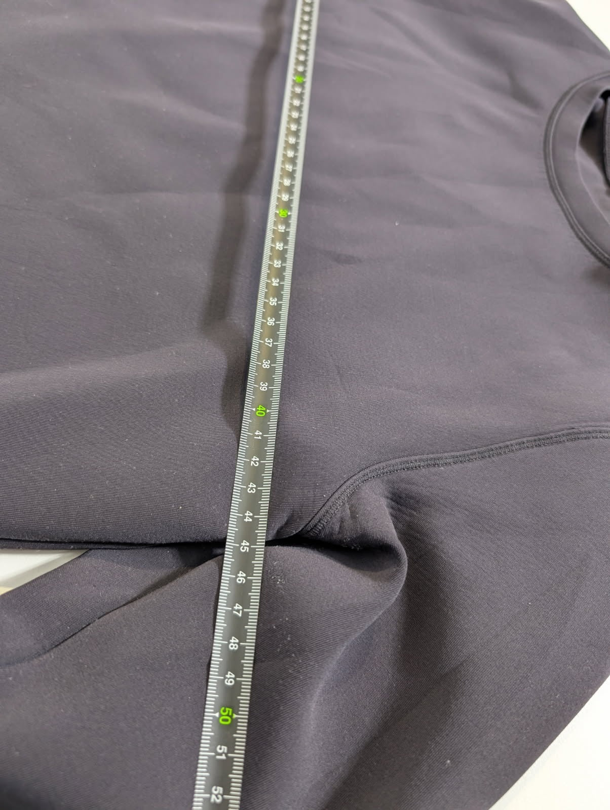 Nimble Activewear Long Sleeve Top Scalloped Hem Black - Image 5