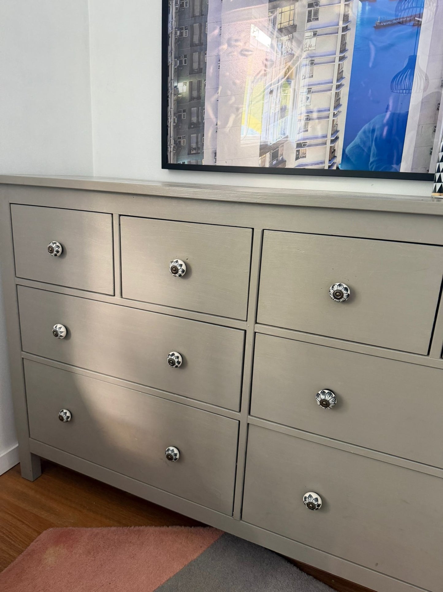 IKEA Hemnes 8-Drawer Dresser - Custom Grey Finish - Image 5