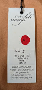 One Fell Swoop Roisin Mini Dress - Honey Size 12 - Image 5