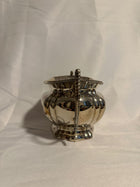 Vintage Silver-Plated Sugar Bowl Two-Handled Scalloped Edge - Image 5
