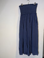 Isabel Marant Blue Smocked Strapless Maxi Dress - Size 36 - Image 5