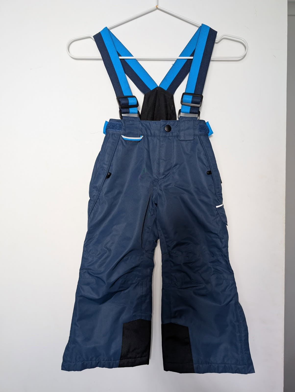 Crane SnowExtreme Kids Insulated Ski Bib Overalls - Navy Blue Size 2 - Image 5