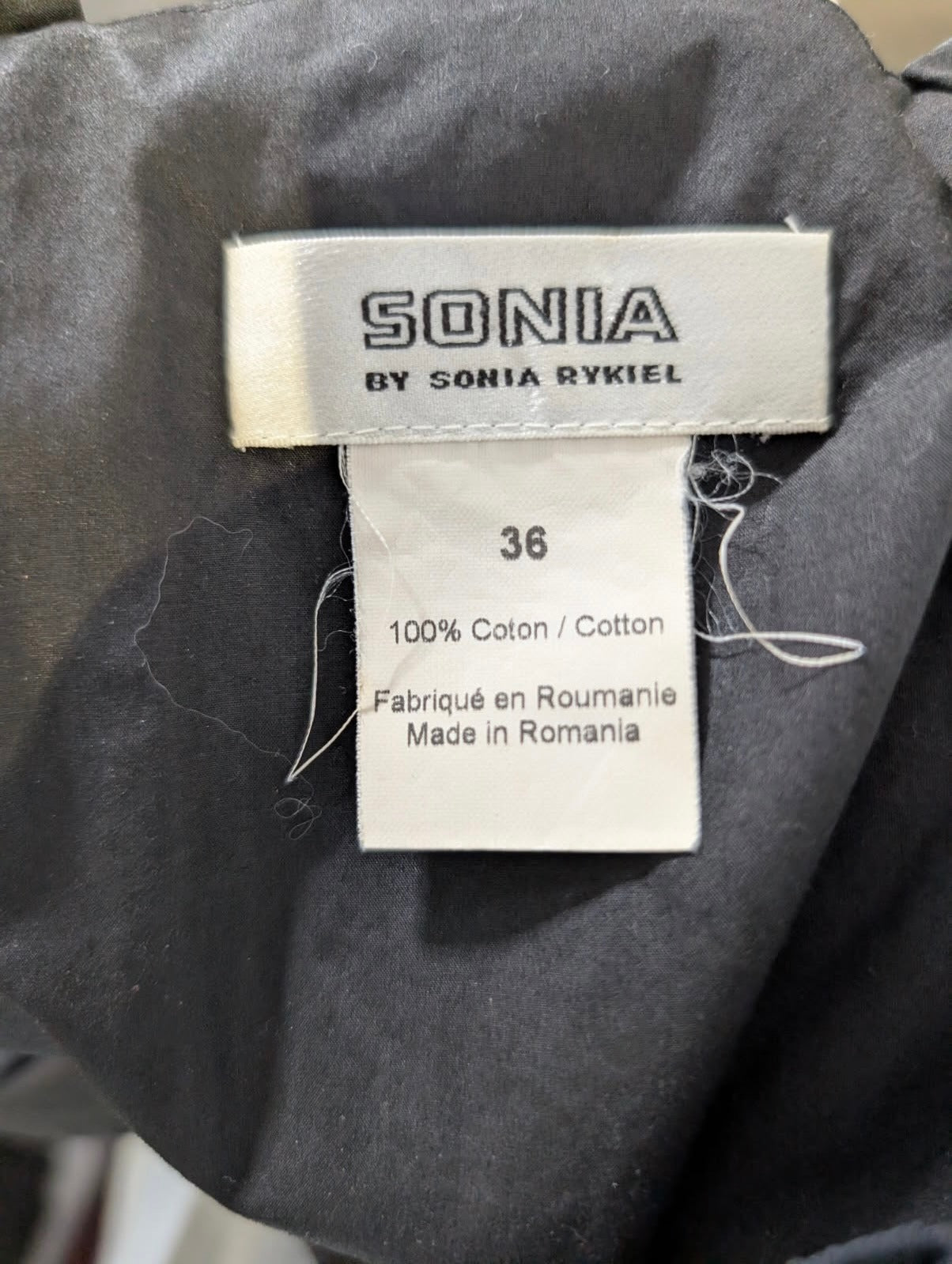Sonia by Sonia Rykiel Black Ruffle Strap Peplum Top - Size 36 - Image 5