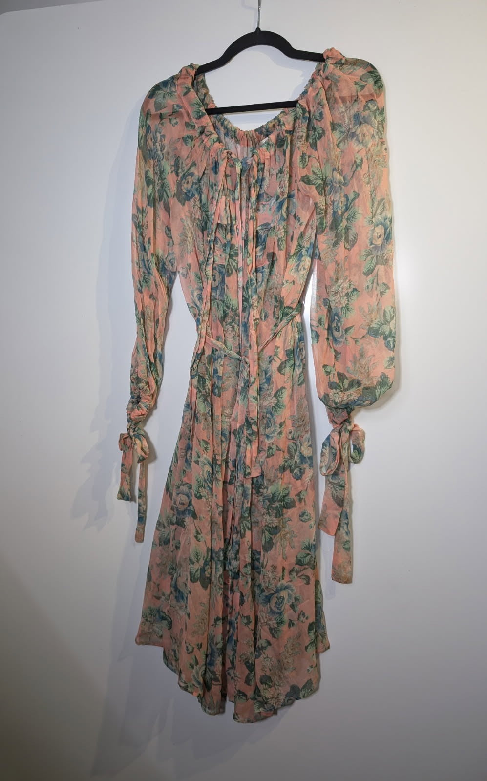 Zimmermann Floral Chiffon Off-Shoulder Dress Size 0 - Image 5