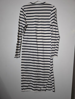 Bassike Women's Long Sleeve Striped Midi Dress Size XS - Image 5