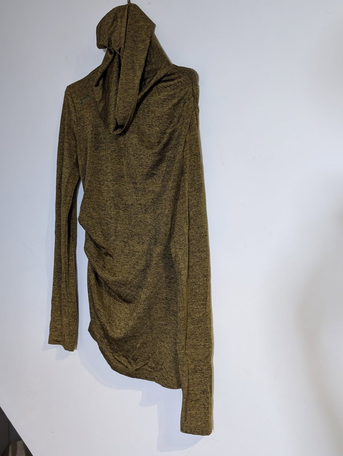 T by Alexander Wang Lightweight Hoodie - Olive Green Heathered Size Medium - Image 5