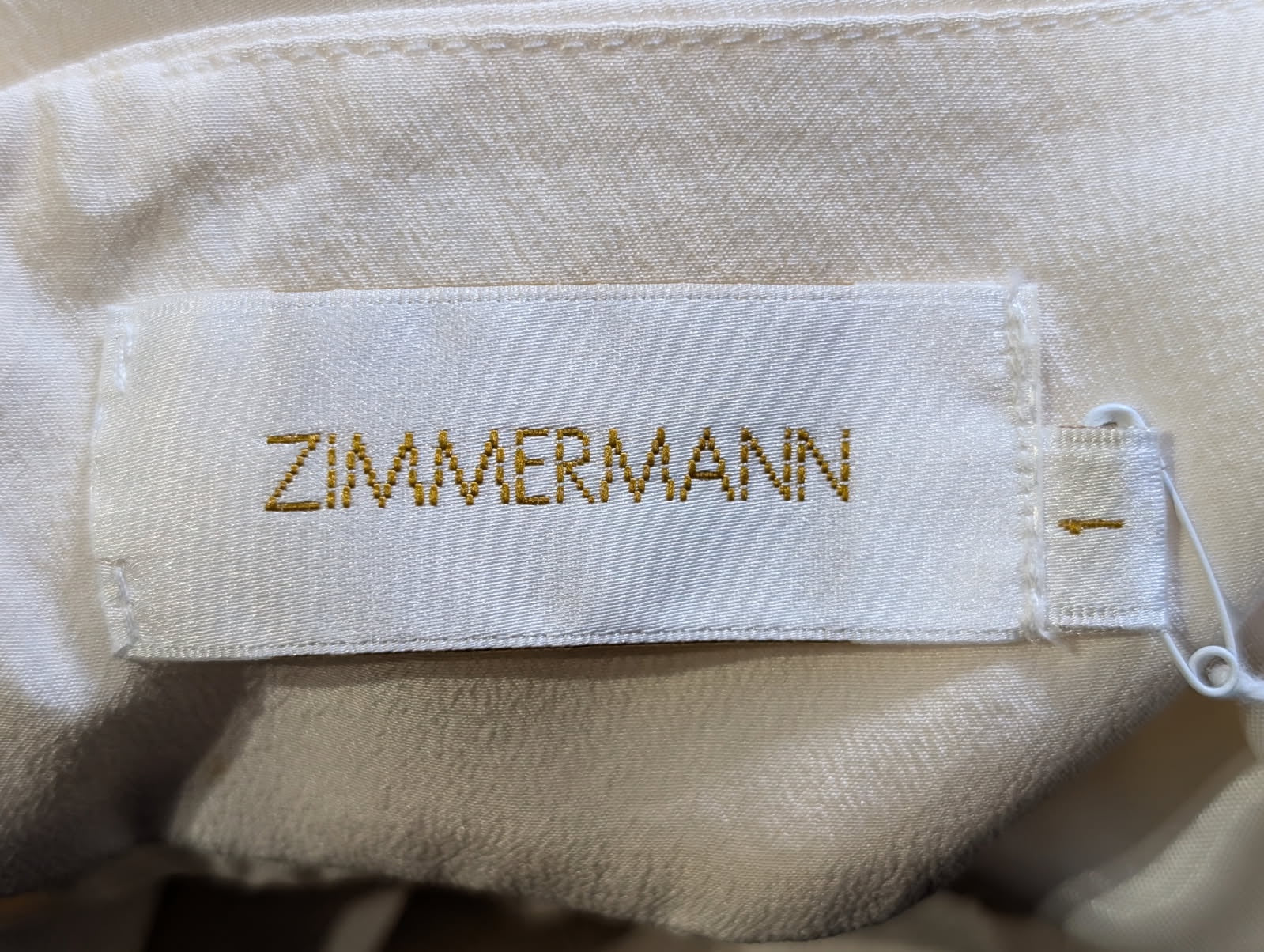 Zimmermann Silk Shaped Wire Drape Dress White Size 1 - Image 5