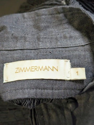Zimmermann Victorian-Style Pleated Blouse Black Size 1 - Image 2