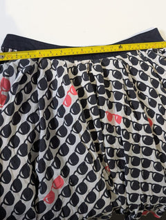Ginger & Smart Skater Skirt - Sunglasses Print Cotton Silk Blend - Image 5