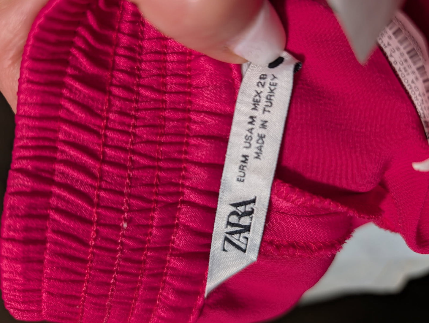 Zara Hot Pink Elastic Waist Trousers - Size M - Image 5