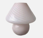 Vintage Murano Style Swirl Glass Mushroom Lamp - Pink Table Light - Image 3