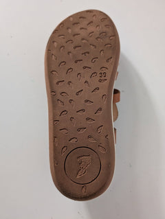 Ancient Greek Sandals - Tan Leather Gladiator Sandals EU 39 - Image 5