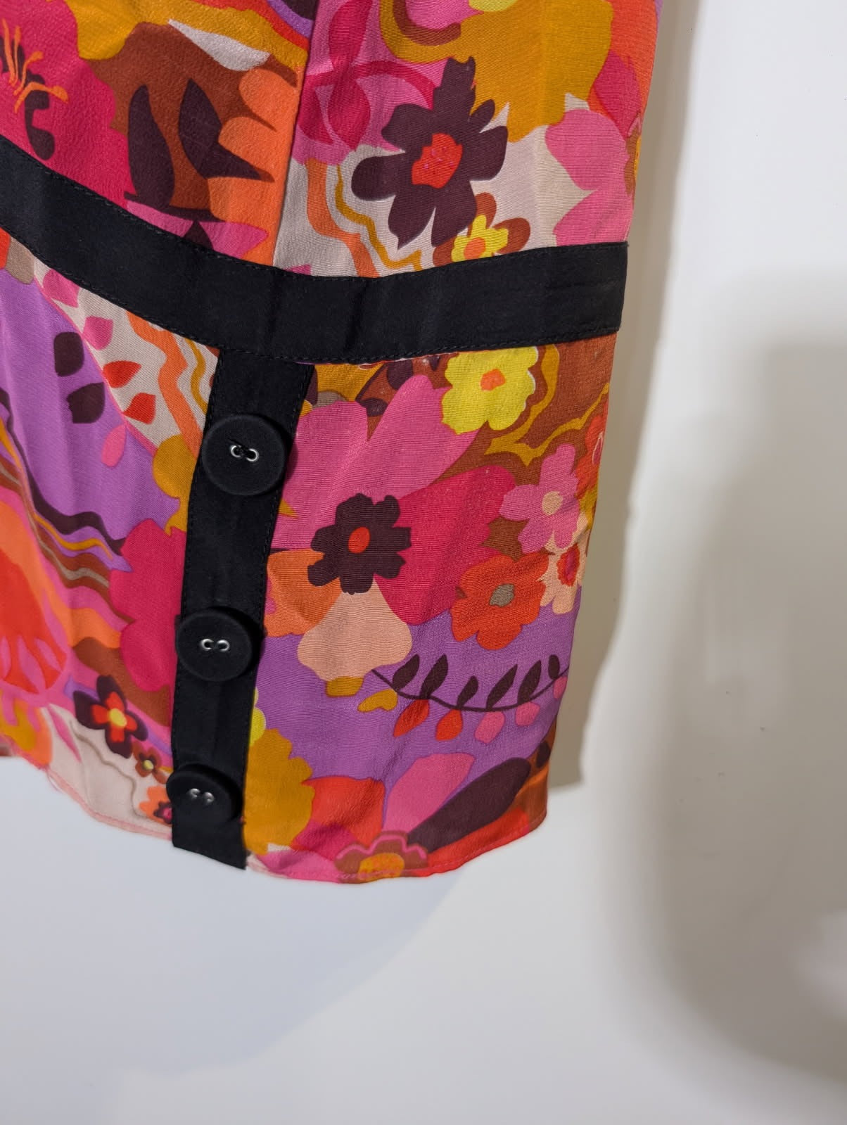 Alannah Hill Silk Floral Dress - Criss-Cross Back Size 8 - Image 5