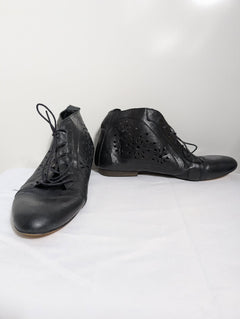 Urge Leather Cutout Ankle Boots Black EU 40 - Image 6