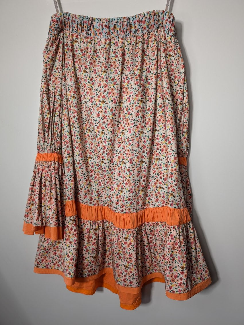 Silvia Tcherassi Pescali Floral Cotton Dress Size S - Image 5