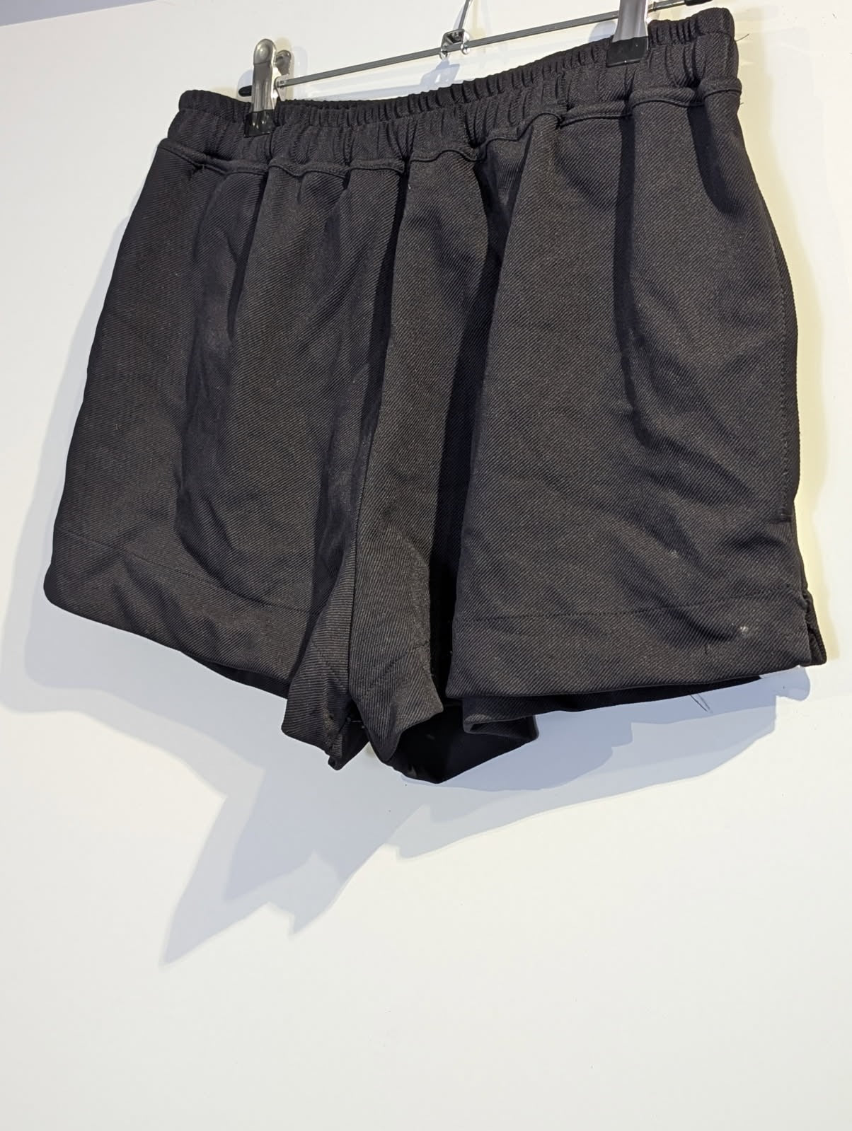 Assike Athletic Sweat Shorts - Black with White Side Stripe - Image 5