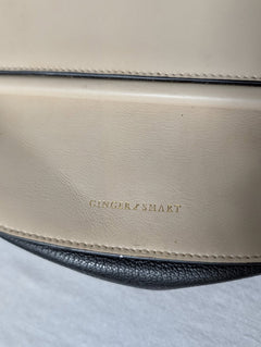 Ginger & Smart Leather Crossbody Bag Black & Cream - Image 5