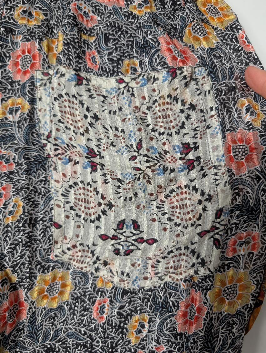Isabel Marant Floral Silk Paperbag Waist Pants - Size 38 - Image 5