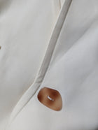 Ginger & Smart Longline Coat Cream With Gold Chain Detail - Image 6