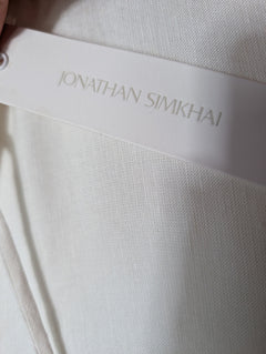 Jonathan Simkhai Lace Trim Kaftan Cover-Up White Size S - Image 5