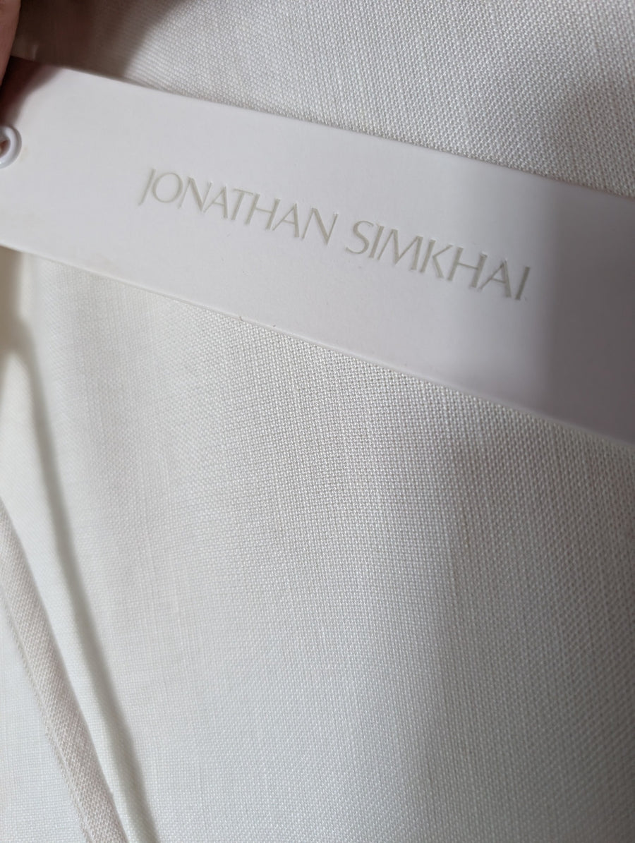 Jonathan Simkhai Lace Trim Kaftan Cover-Up White Size S - Image 5