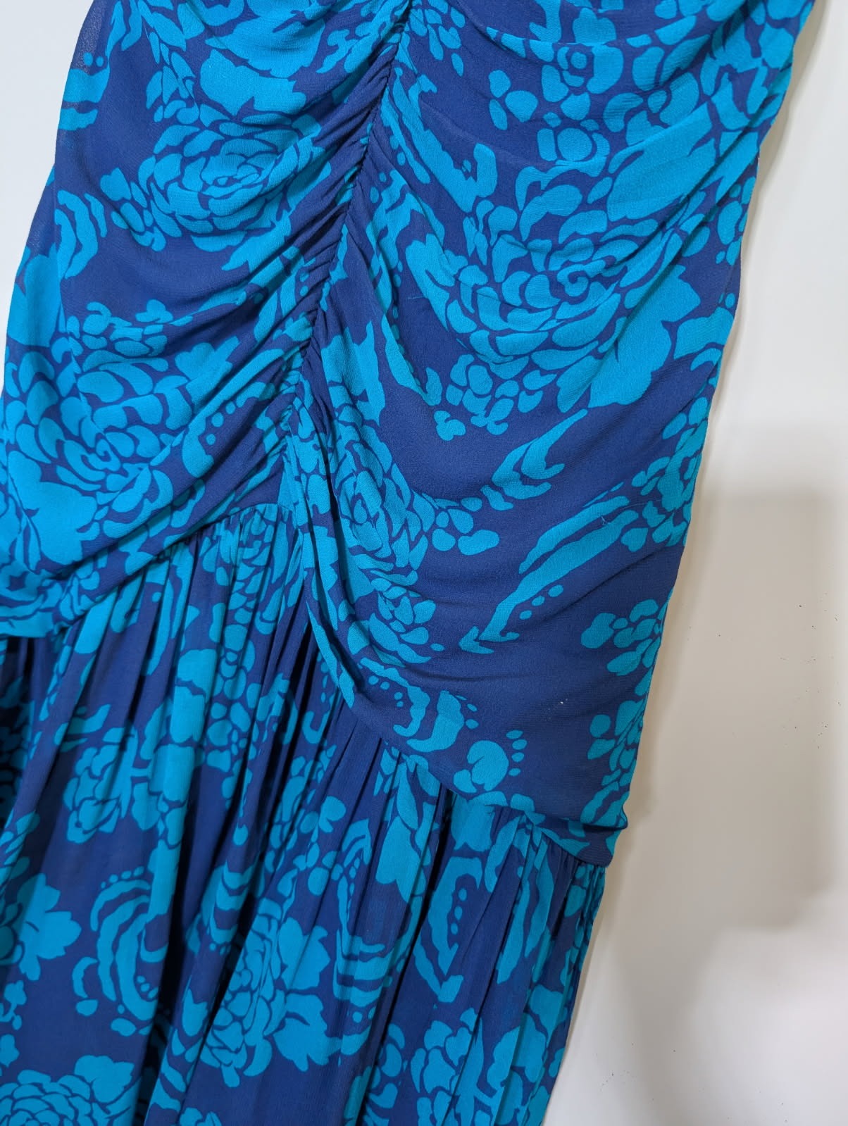 Ginger & Smart Blue Floral Ruched Maxi Dress - Image 5