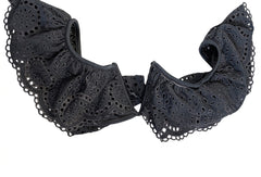 Zimmermann Eyelet Ruffle Bikini Top Black - Image 1