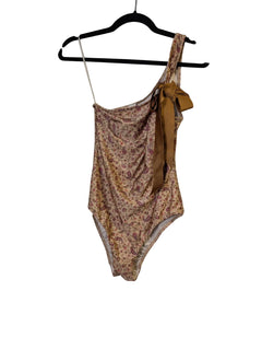 Zimmermann One-Shoulder Paisley Bodysuit with Bow Detail Multicolour - Image 1
