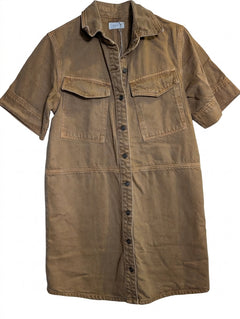 JAG Women's Denim Shirt Dress Tan Size S - Image 1