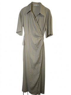 Camilla and Marc Wrap Midi Dress Sage Green - Image 1