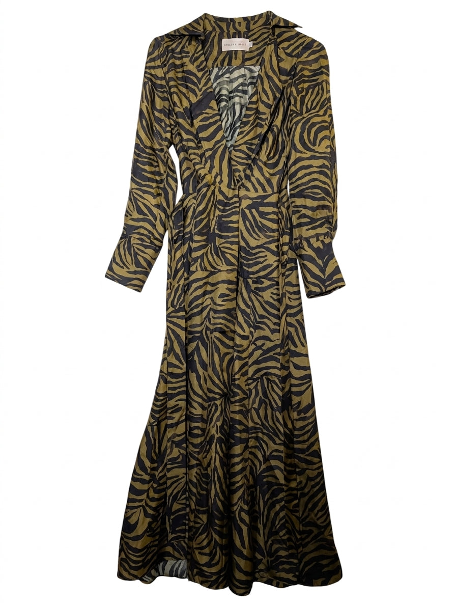Ginger & Smart Zebra Print Maxi Dress - Women's Size 8 - Image 1