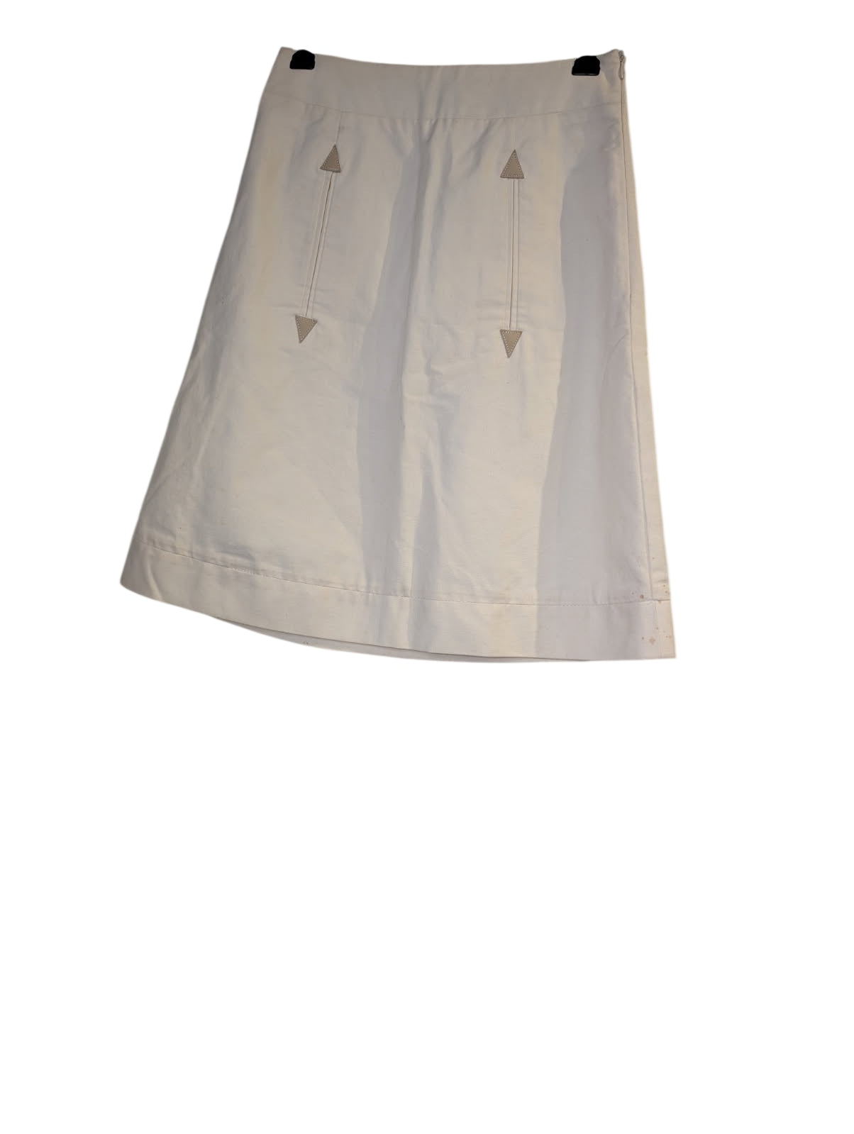 See By Chloé A-Line Skirt Off-White Cotton-Wool Blend EU 38 - Image 1