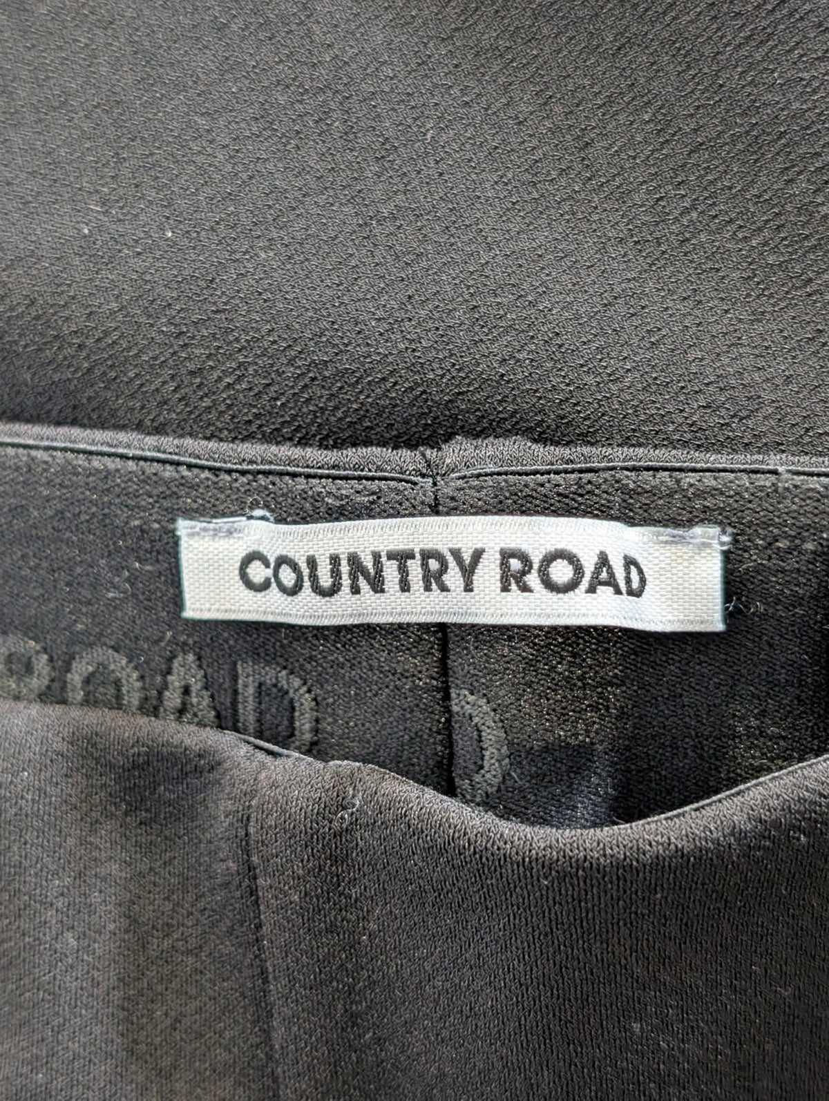 Country Road Slim Leg Trousers Black Size M - Image 5