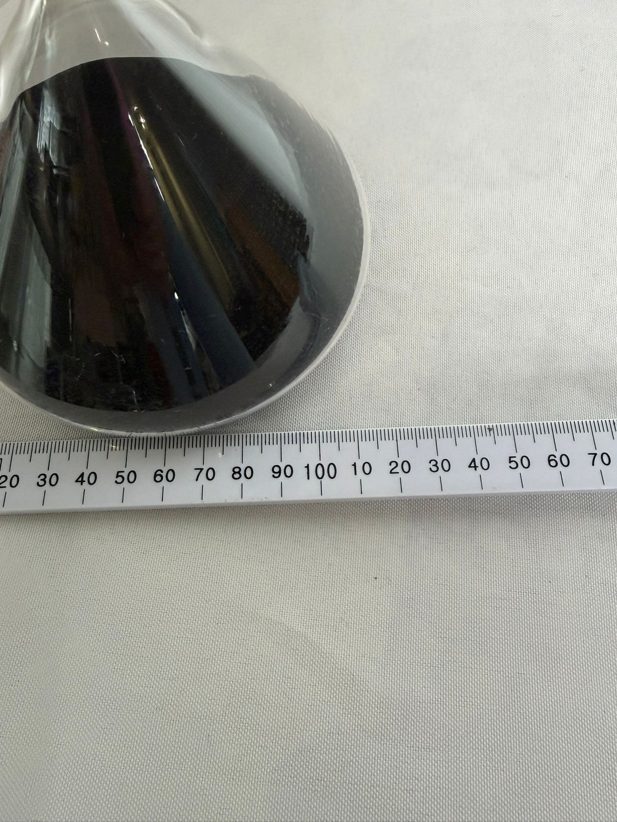 Modern Diamond-Shaped Glass Hourglass with Black Sand - Image 6
