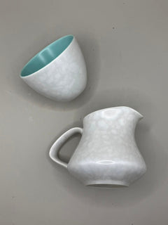 Poole Pottery Tea Set Mid-Century Modern Turquoise & Grey - Image 5