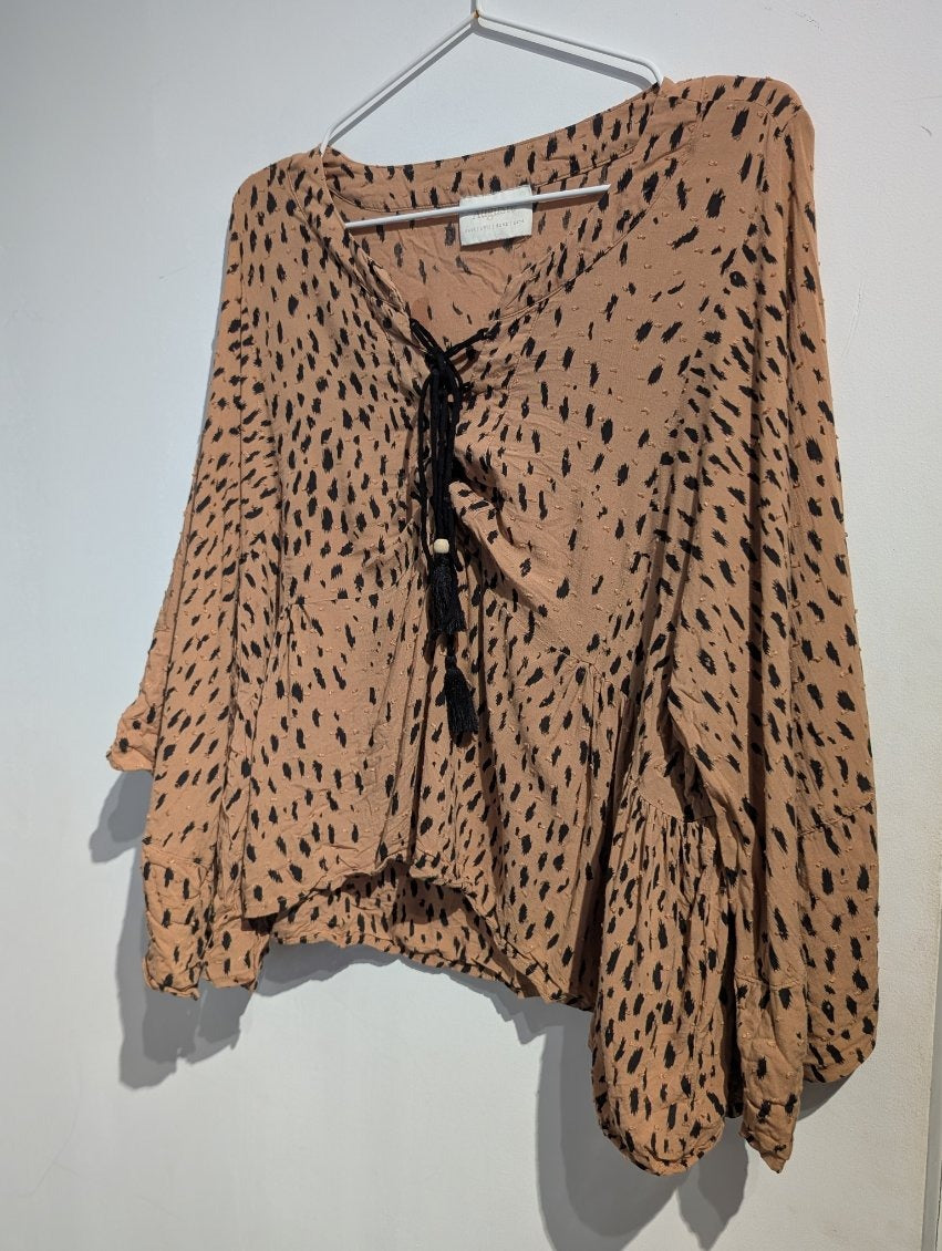 Auguste Animal Print Oversized Kimono-Style Blouse - Women's AU 14 - Image 5