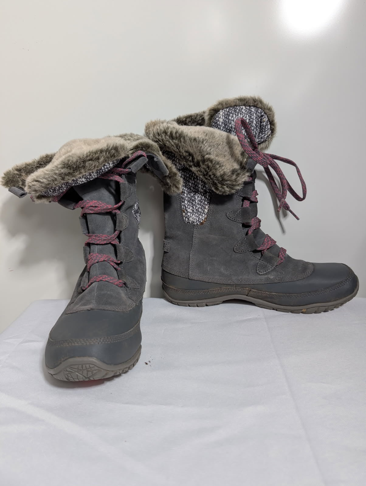 The North Face Nuptse Purna II Winter Boots Women's US 7 Grey - Image 6