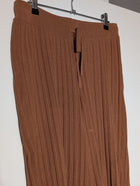 Elka Collective Ribbed Knit Trousers Brown Women's AU 10 - Image 5