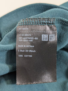 Uniqlo U Crew Neck T-Shirt Dark Green Size S - Image 5