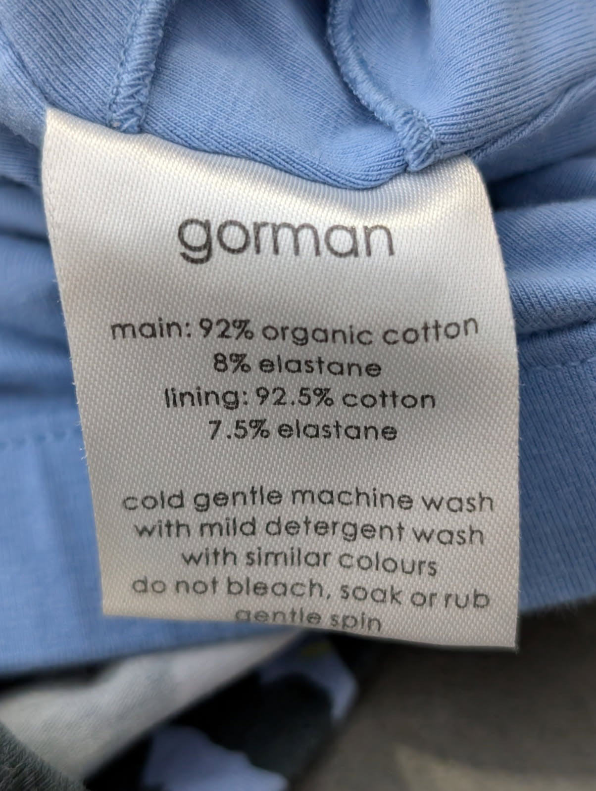 Gorman Activewear Racerback Tank Top - Blue/Yellow Animal Print Size 10 - Image 6