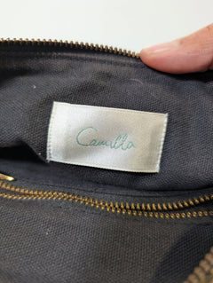 Camilla Canvas Clutch Bag With Love From India Print - Image 4