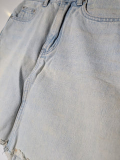 Assembly Label Denim Mini Skirt Light Wash - Image 3