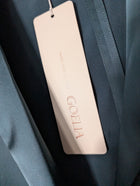 GOELIA Satin Blazer - Sophisticated Dark Green Tailored Jacket - Image 5