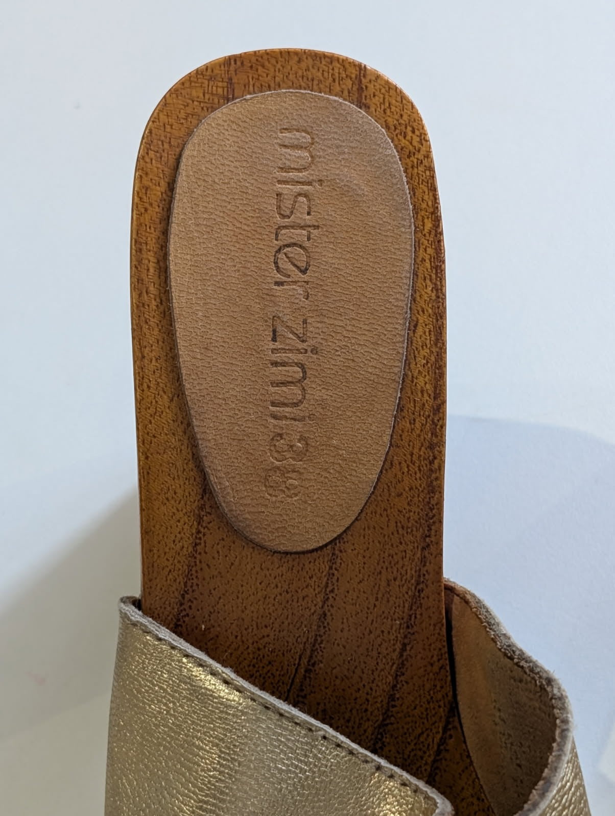 Mister Zimi Gold Donna Clogs - Size 38 - Image 3
