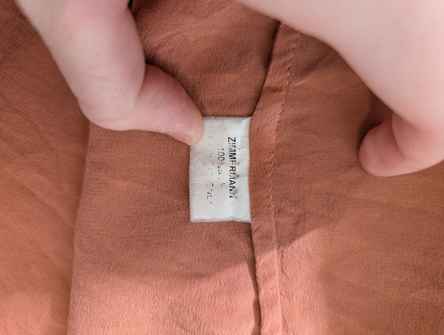 Mister Zimi Sleeveless Tunic Rust Orange Size 14 - Image 12