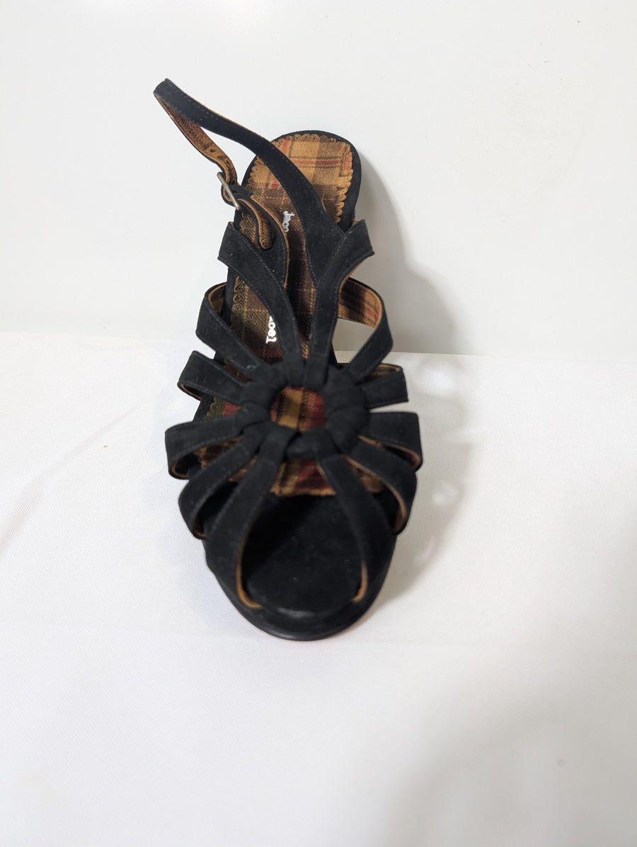 Alaïa Strappy Stiletto Sandals Black Suede Size 38 - Image 9
