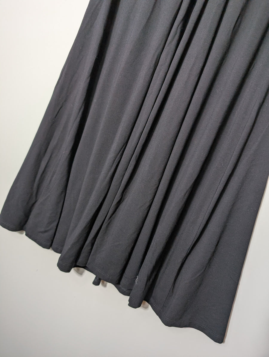 Paula Ryan Sleeveless Pleated Dress Black Size M - Image 2