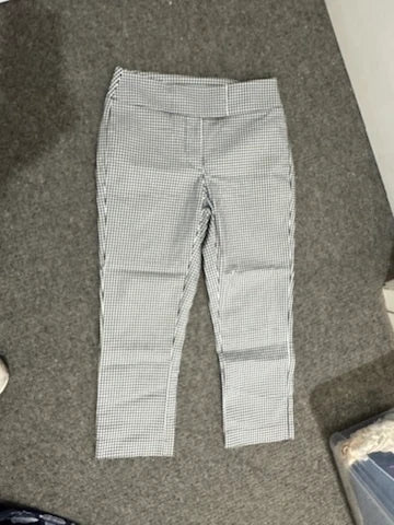 Country Road Black and White Gingham Checkered Tailored Trousers - Image 6