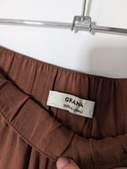GRANA Silk Racerback Camisole and Shorts Set Brown Size M/S - Image 5