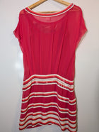 Collette Dinnigan Chiffon Sequin Embellished Dress Pink XS - Image 5